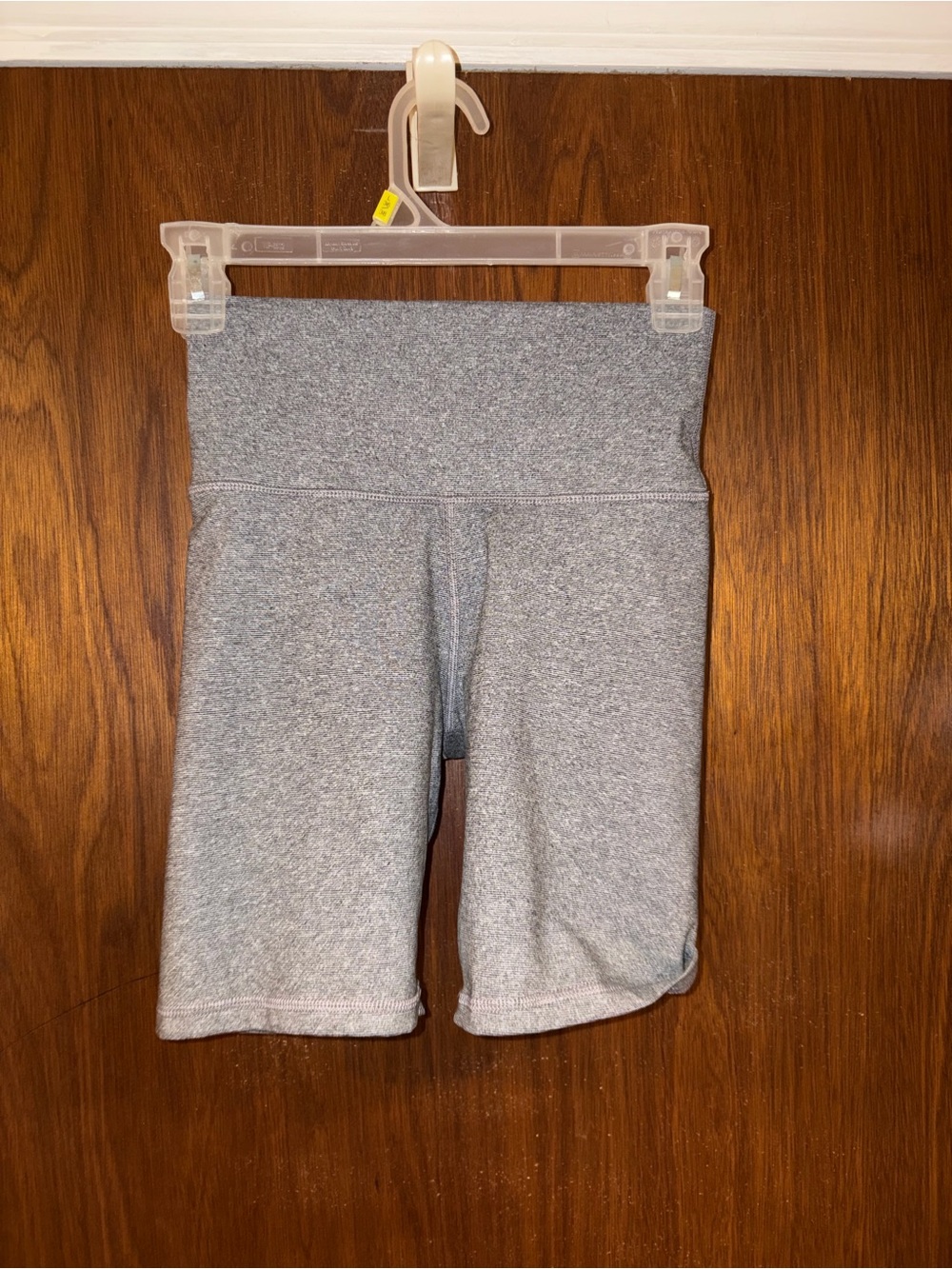 High-Waist Gray Women's Bike Shorts